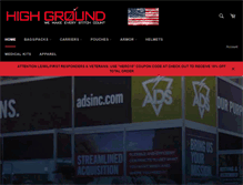 Tablet Screenshot of highgroundgear.com